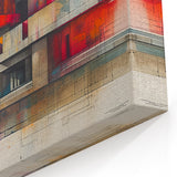 Modern Brutalist Wall Art with Geometric Concrete Forms | Industrial Style