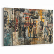 Expressive Brutalist Wall Art | Abstract Geometric Industrial Design Canvas