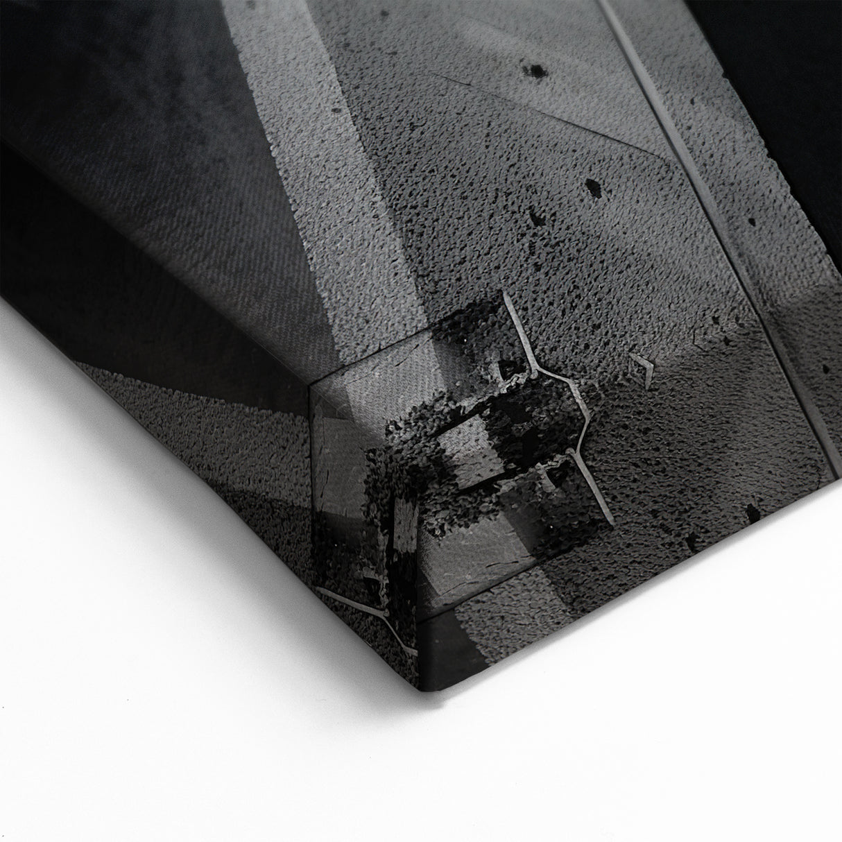 Black and White Brutalist Wall Art | Geometric Architectural Concrete Design