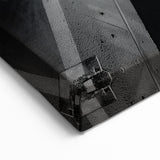 Black and White Brutalist Wall Art | Geometric Architectural Concrete Design