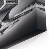Futuristic Brutalist Wall Art | Surreal Coastal Concrete Architecture Design