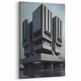 Bold Brutalist Wall Art | Geometric Industrial Concrete Architecture