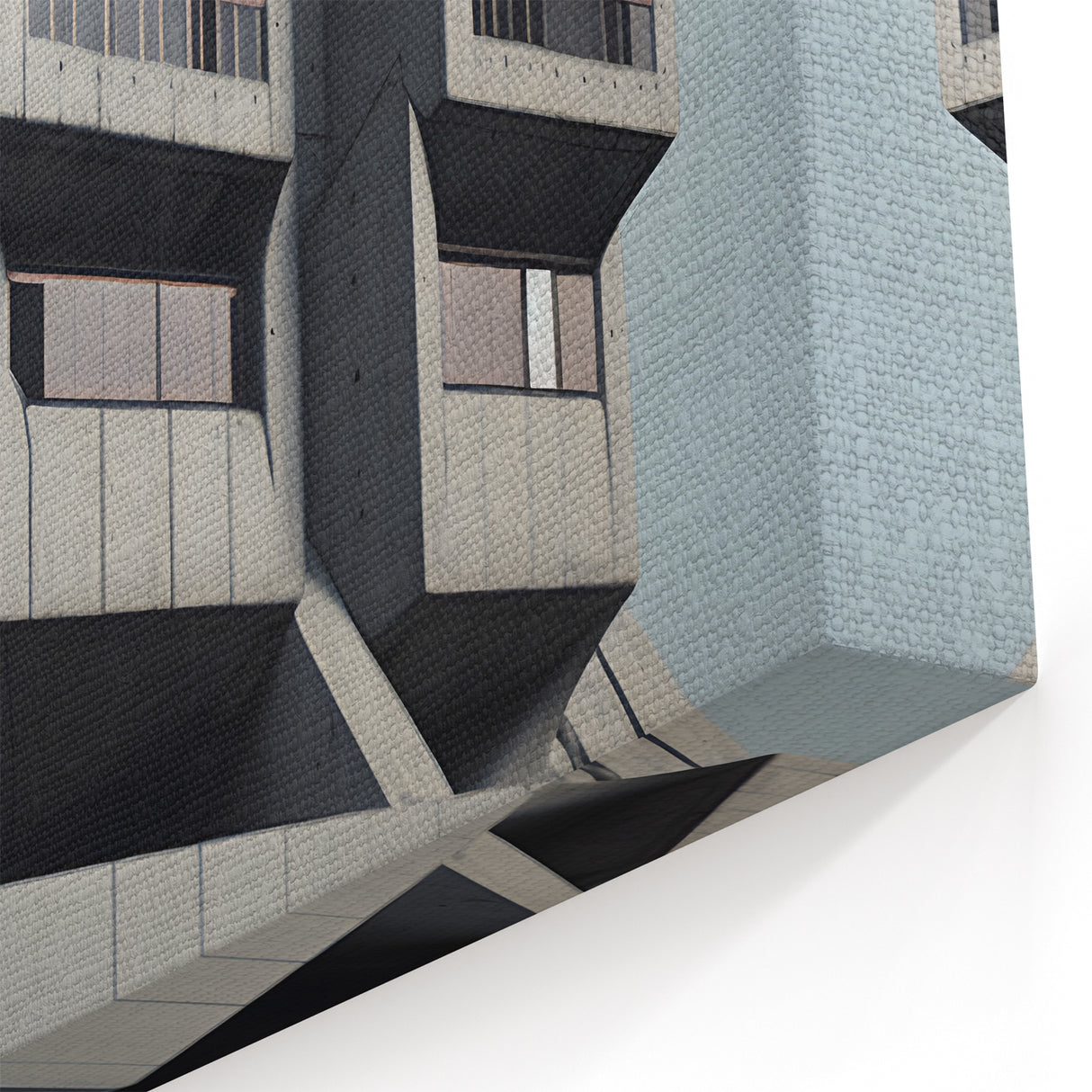 Bold Brutalist Wall Art | Geometric Industrial Concrete Architecture