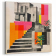 Brutalist Wall Art with Geometric Design | Modern Industrial Canvas Print