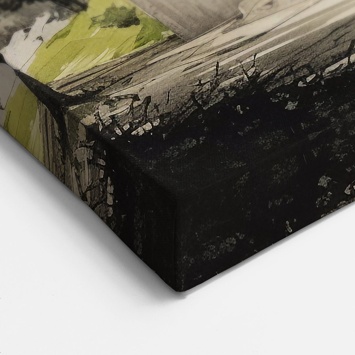 Brutalist Wall Art | Modern Concrete Structure | Industrial Design Canvas