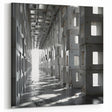 Brutalist Wall Art | Modern Industrial Geometric Tunnel | Concrete Aesthetic