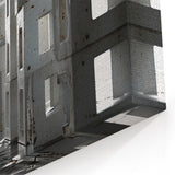 Brutalist Wall Art | Modern Industrial Geometric Tunnel | Concrete Aesthetic