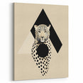 Abstract Minimalist Art: Modern Leopard Geometric Minimalist Wall Art Print