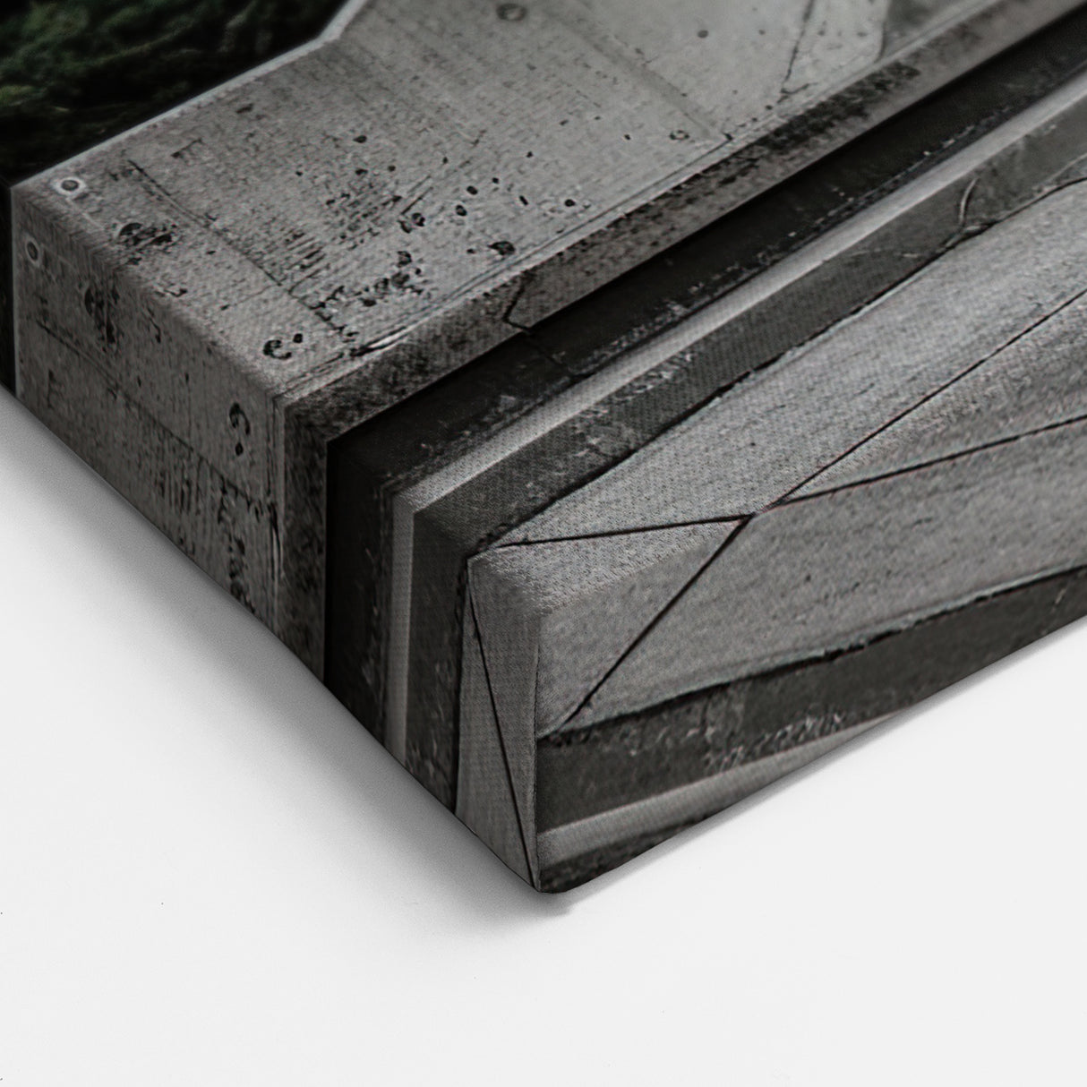 Brutalist Wall Art | Geometric Concrete Structure | Industrial Design Print