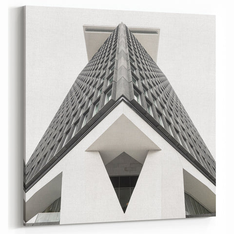 Brutalist Wall Art | Geometric Architectural Structure | Industrial Print