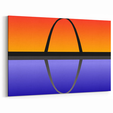 Vibrant St. Louis Wall Art - Missouri Scenic Print with Gateway Arch