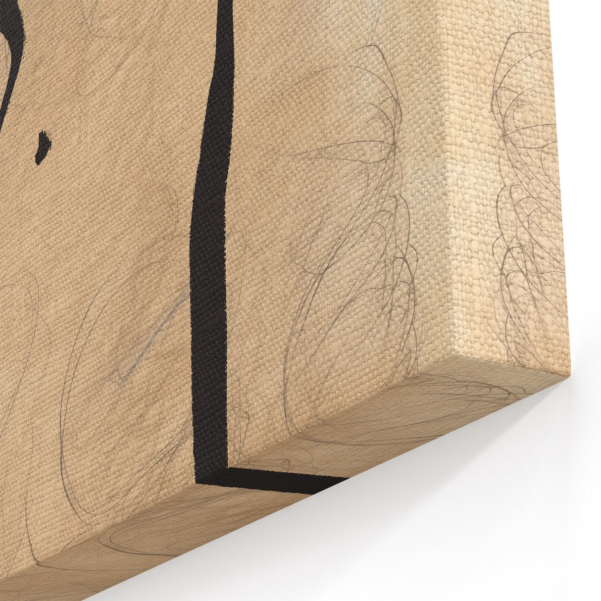 Minimalist Abstract Line Art: Organic Flowing Lines on Neutral Background