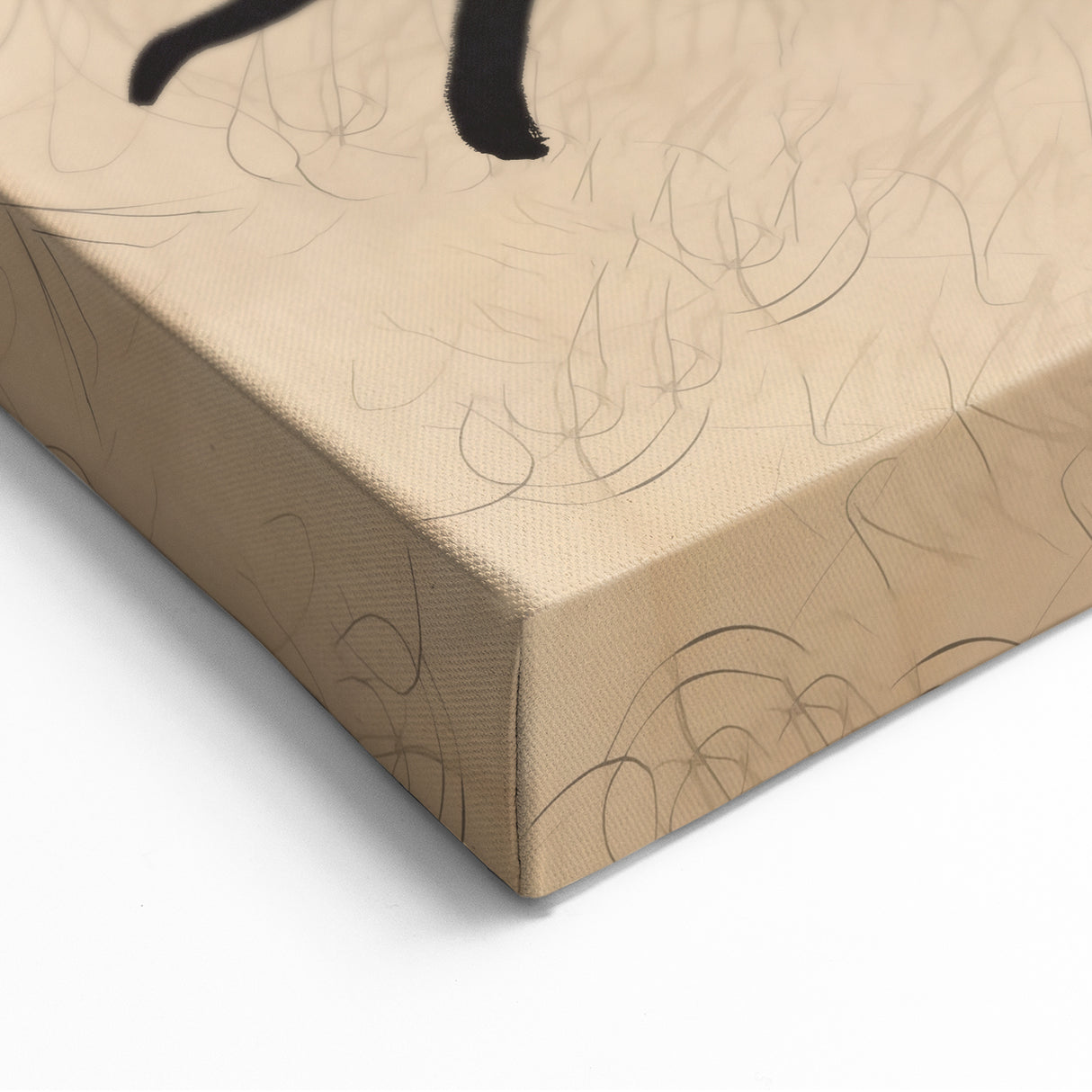 Minimalist Abstract Line Art: Organic Flowing Lines on Neutral Background