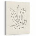 Minimalist Botanical Line Art: Elegant Abstract Leaf Design