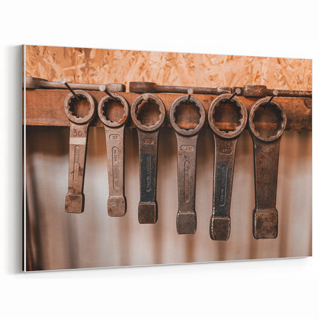 Rustic Vintage Tools Wall Art | Farmhouse Industrial Decor | Workshop Print