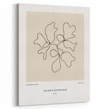 Minimalist Botanical Line Art: "Galerie Botanique No.01" Neutral Modern Print
