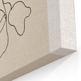 Minimalist Botanical Line Art: "Galerie Botanique No.01" Neutral Modern Print
