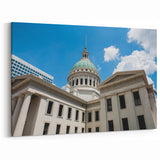 Missouri Scenic Prints - Historic Missouri Courthouse Skyline Gateway Arch Art