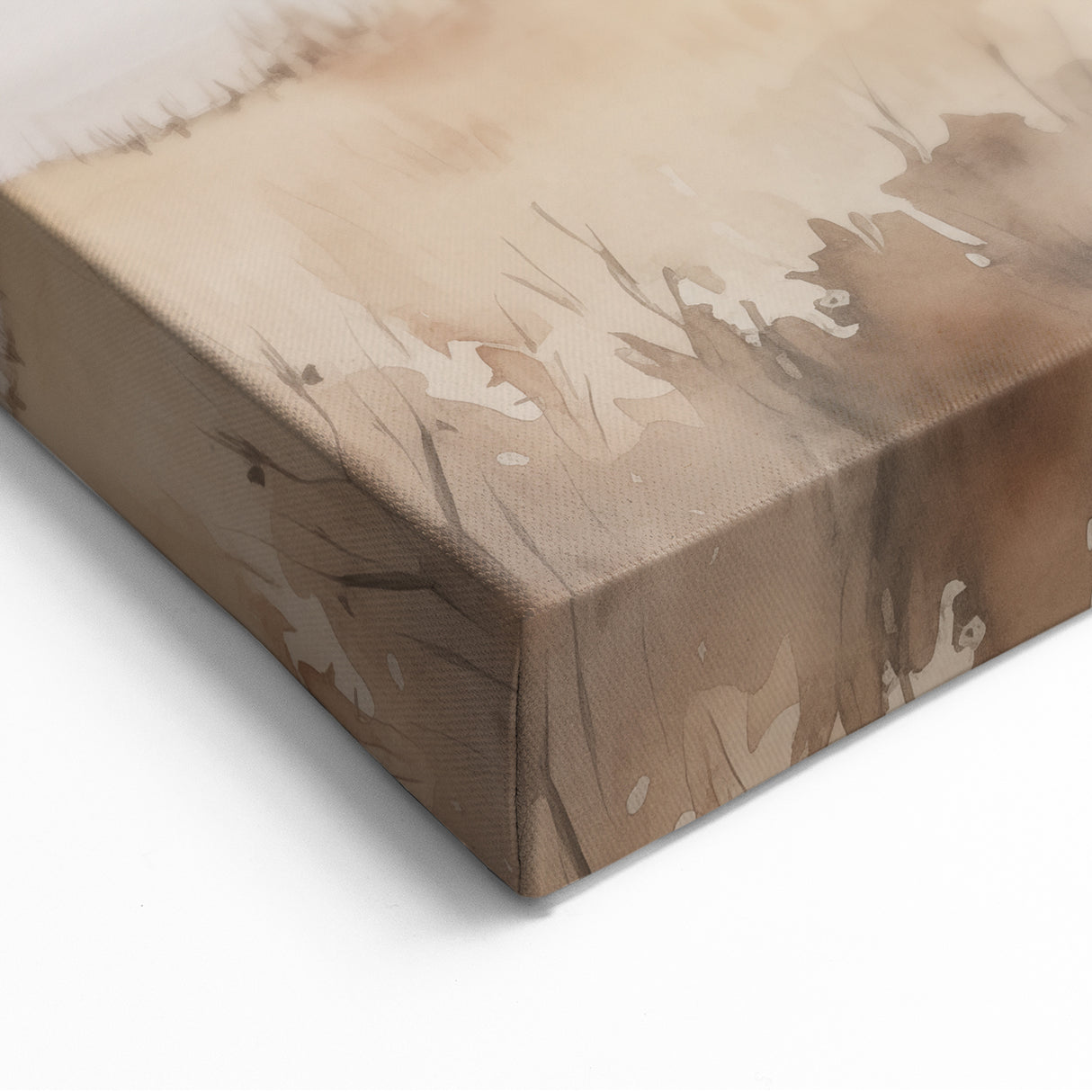 Minimalist Landscape Art: Tranquil Coastal Scene in Neutral Tones