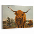 Highland Cow Rustic Wall Art - Farmhouse Decor for Cozy Country Homes