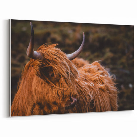 Highland Cow Rustic Wall Art - Farmhouse Decor for Cozy Countryside Homes