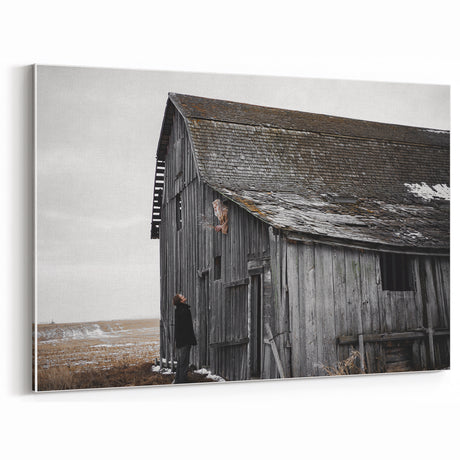 Vintage Barn Rustic Wall Art - Farmhouse Decor for Cozy Country Homes