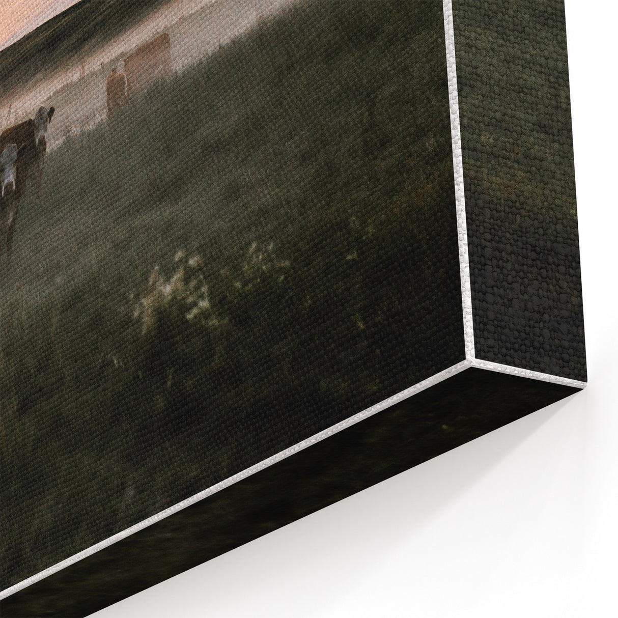 Misty Cattle at Dawn Rustic Wall Art - Farmhouse Country Decor