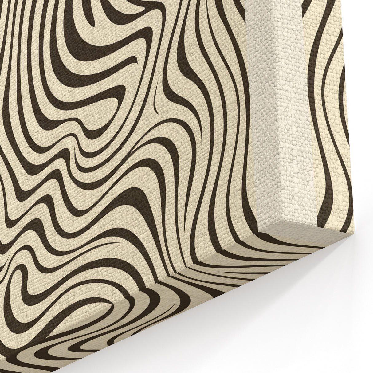 Minimalist Abstract Art: "Art is Always the Answer" Wavy Line Design