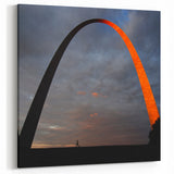 St. Louis Skyline Posters - Gateway Arch at Dusk Missouri Landscape Art
