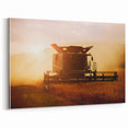 Combine Harvester Rustic Wall Art - Farmhouse Country Decor for Homes