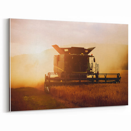 Combine Harvester Rustic Wall Art - Farmhouse Country Decor for Homes