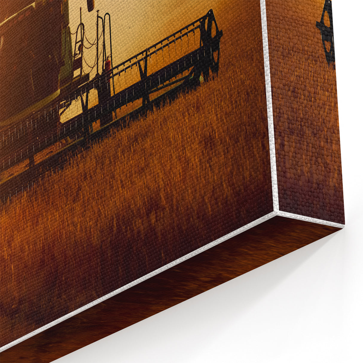 Combine Harvester Rustic Wall Art - Farmhouse Country Decor for Homes