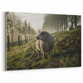 Misty Morning Sheep Rustic Wall Art - Farmhouse Country Decor