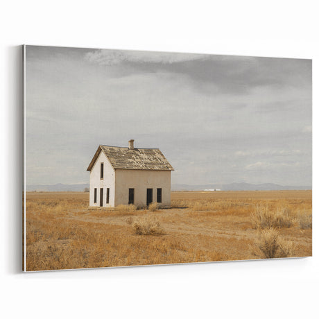 Abandoned Farmhouse Rustic Wall Art - Vintage Country Landscape Decor