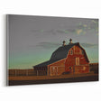 Red Barn at Sunset Rustic Wall Art - Farmhouse Country Decor