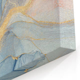 Glamorous Pastel and Gold Abstract Wall Art – Luxury Modern Decor