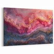 Glamorous Pink and Gold Abstract Wall Art – Luxury Modern Decor