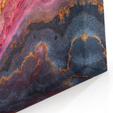 Glamorous Pink and Gold Abstract Wall Art – Luxury Modern Decor