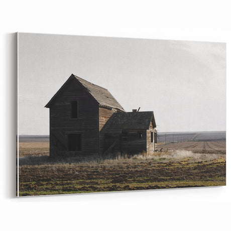 Rustic Abandoned Farmhouse - Vintage Wall Art - Farmhouse Decor Landscape