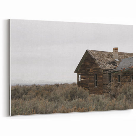 Rustic Abandoned House in Desert - Vintage Wall Art - Farmhouse Decor