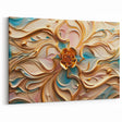 Glamorous Pastel and Gold Floral Wall Art – Luxury Modern Decor