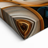 Glamorous Teal and Gold Floral Wall Art – Luxury Modern Decor