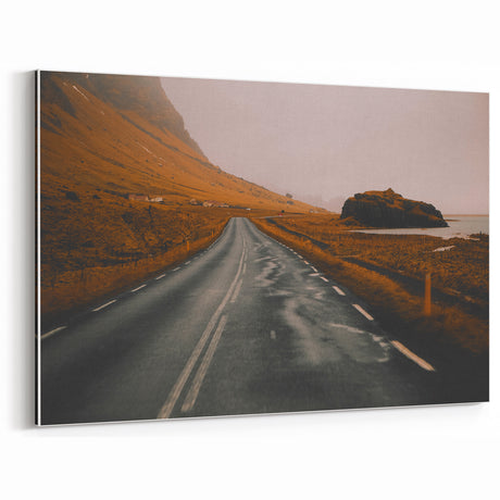 Rustic Open Road to Horizon - Vintage Wall Art - Farmhouse Decor Landscape