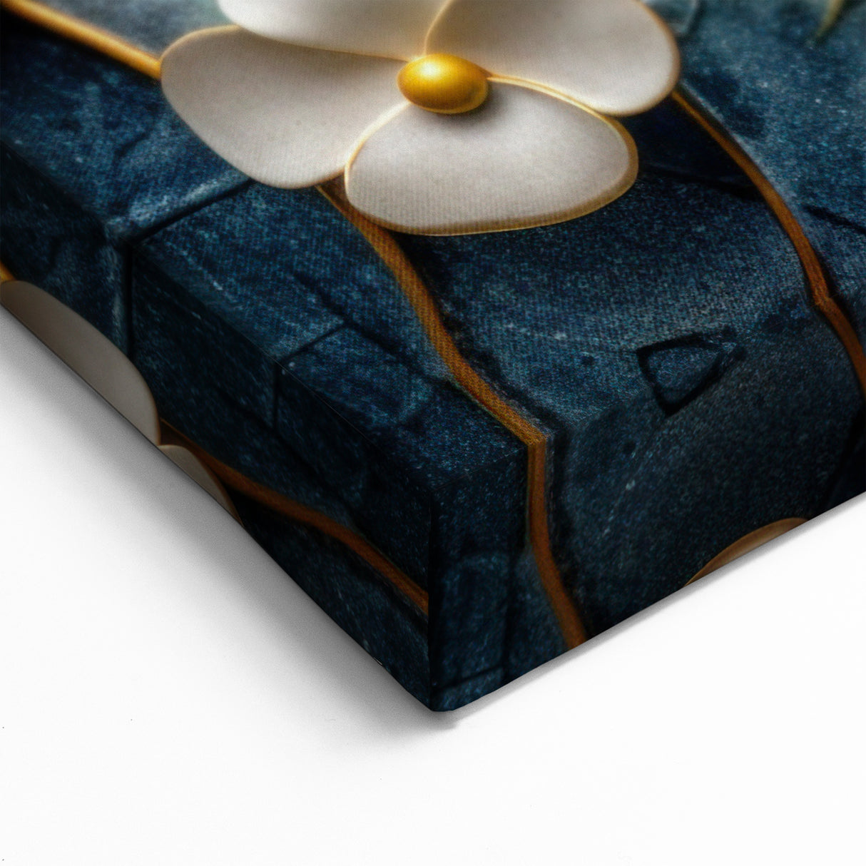 Glamorous Floral Wall Art in Green, Gold, and Earth Tones – Modern Decor