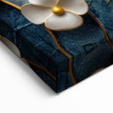 Glamorous Floral Wall Art in Green, Gold, and Earth Tones – Modern Decor