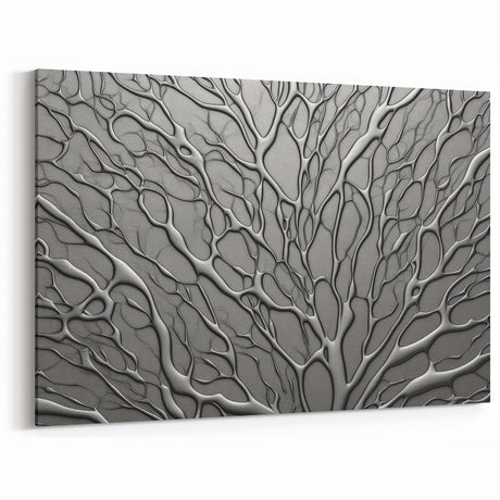 Modern Silver Tree Branch Wall Art – Glamorous Nature-Inspired Decor
