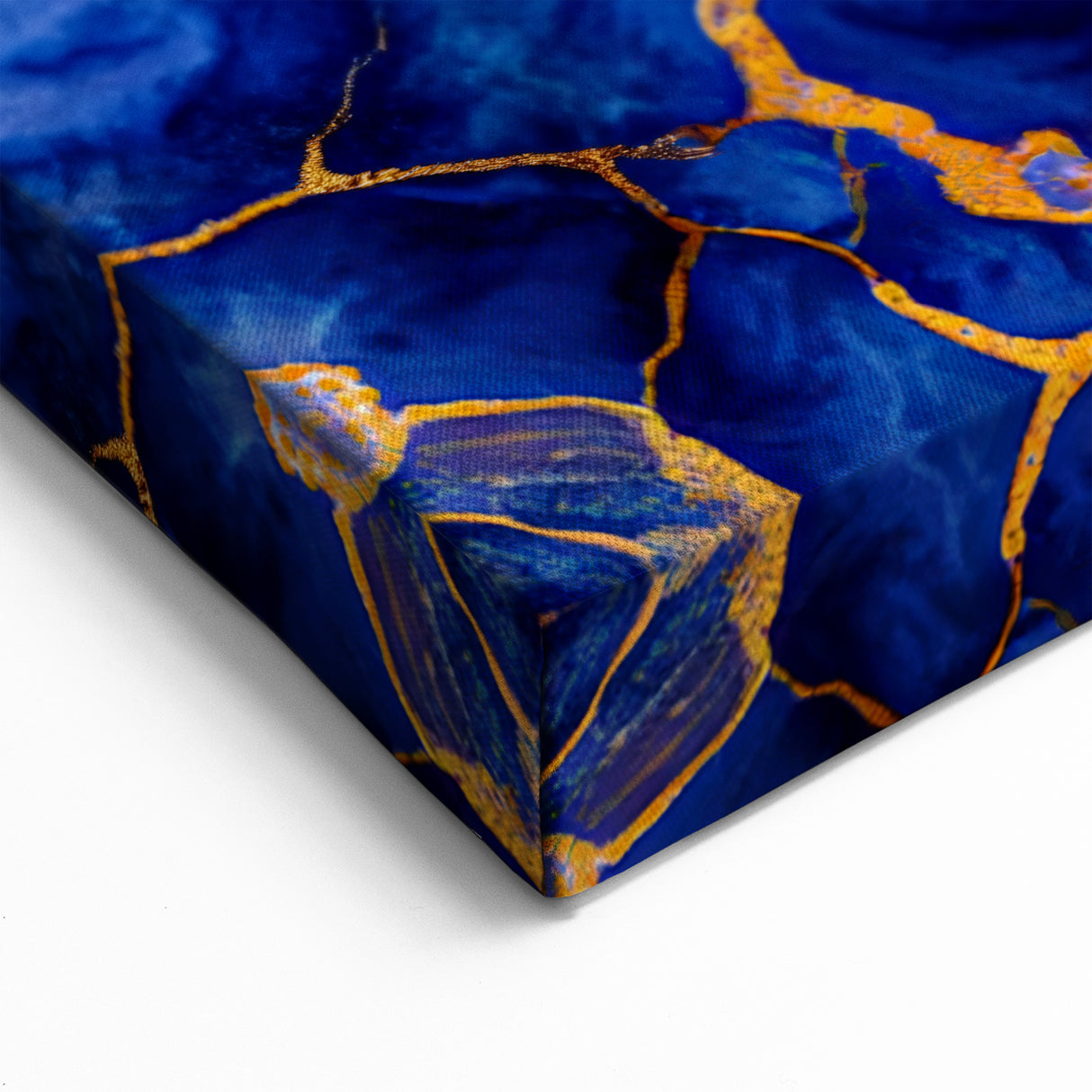 Luxurious Blue & Gold Marble Art – Elegant Glam Wall Art for Modern Spaces