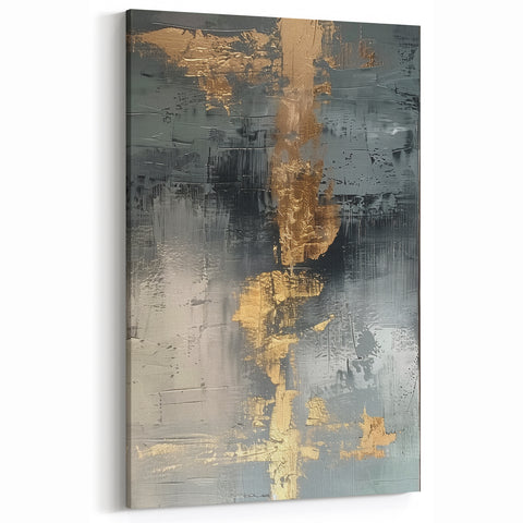 Glamorous Metallic Abstract Wall Art – Luxury Home Decor in Modern Glam