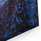 Montana Acrylic Art - Snowy Pine Forest at Sunrise Over Cloud Sea