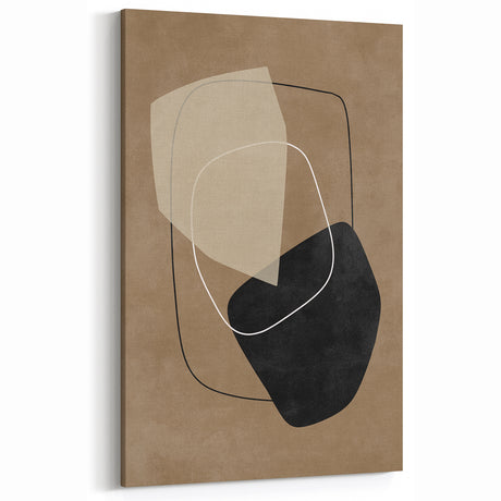 Mid Century Modern Abstract Art - Minimalist Geometric Retro Wall Decor